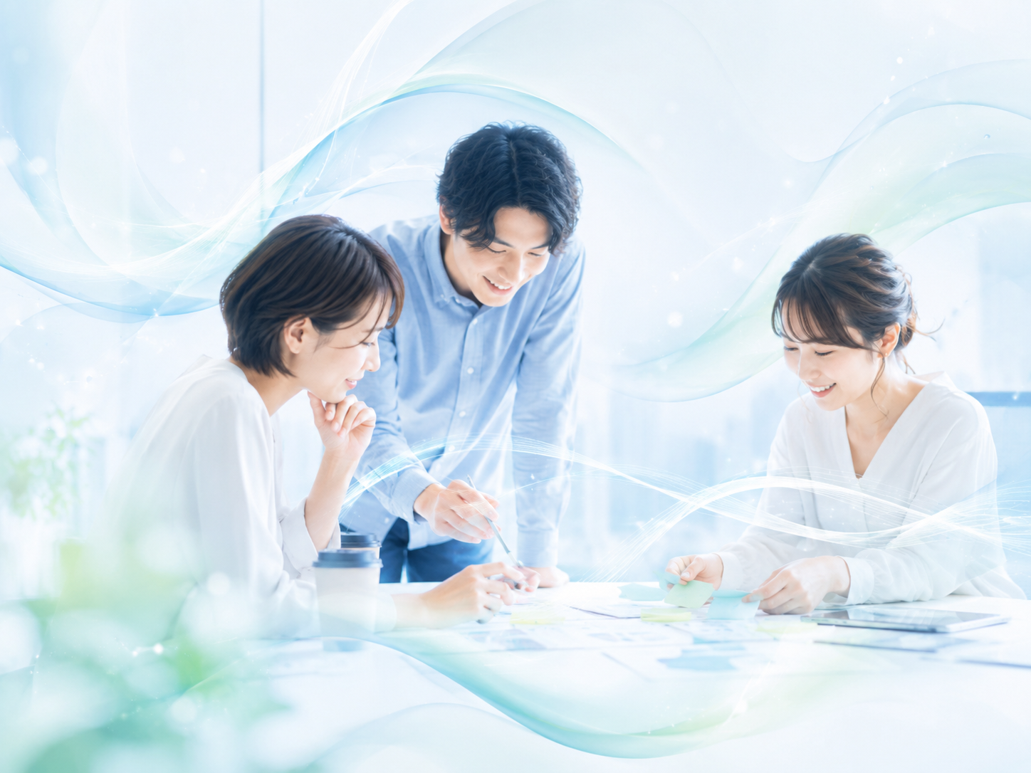企業の魅力を言語化しながら採用内容を考える様子